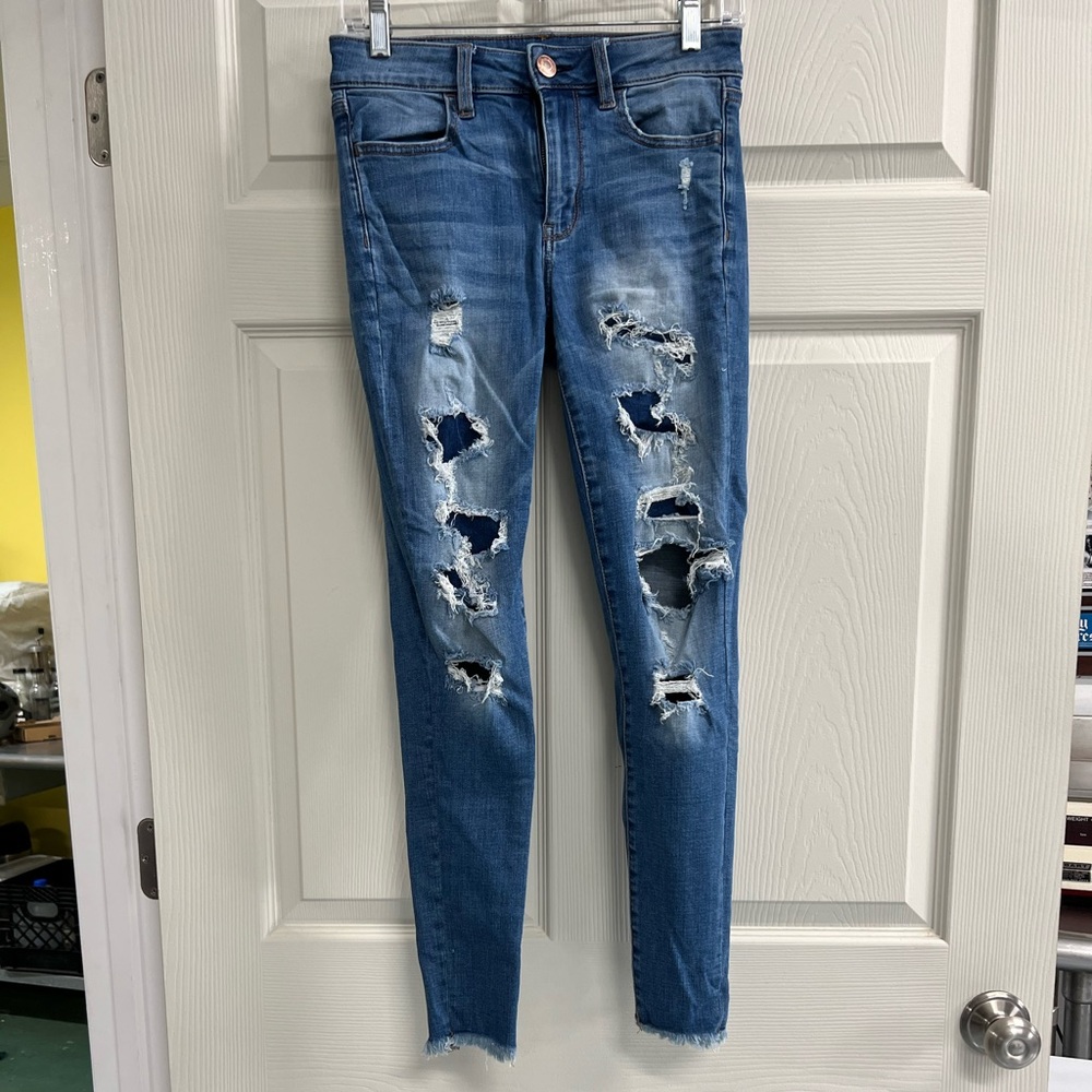 American Eagle Super Stretch Hi Rise Jeggings - Size 4 - VGUC